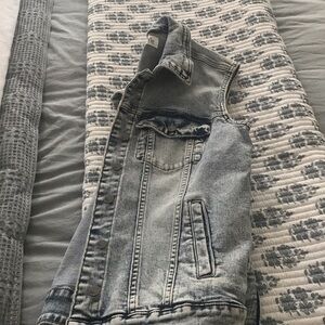 Denim Sleeveless Jacket